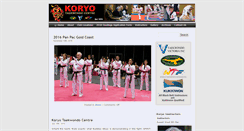 Desktop Screenshot of koryotaekwondo.com.au